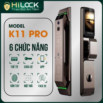 Khóa vân tay, nhận diện khuôn mặt Face ID K11 PRO