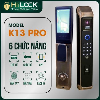 Khóa vân tay, nhận diện khuôn mặt Face ID K13 PRO